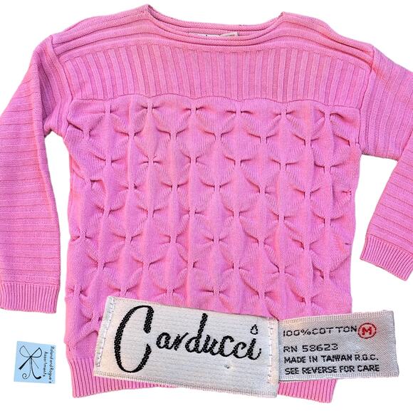 Carducci Kawaii Bowtie Farfalle Sweater Sz M - Picture 1 of 7